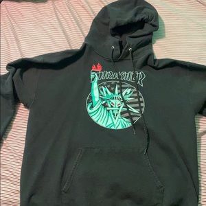 Black thrasher hoodie